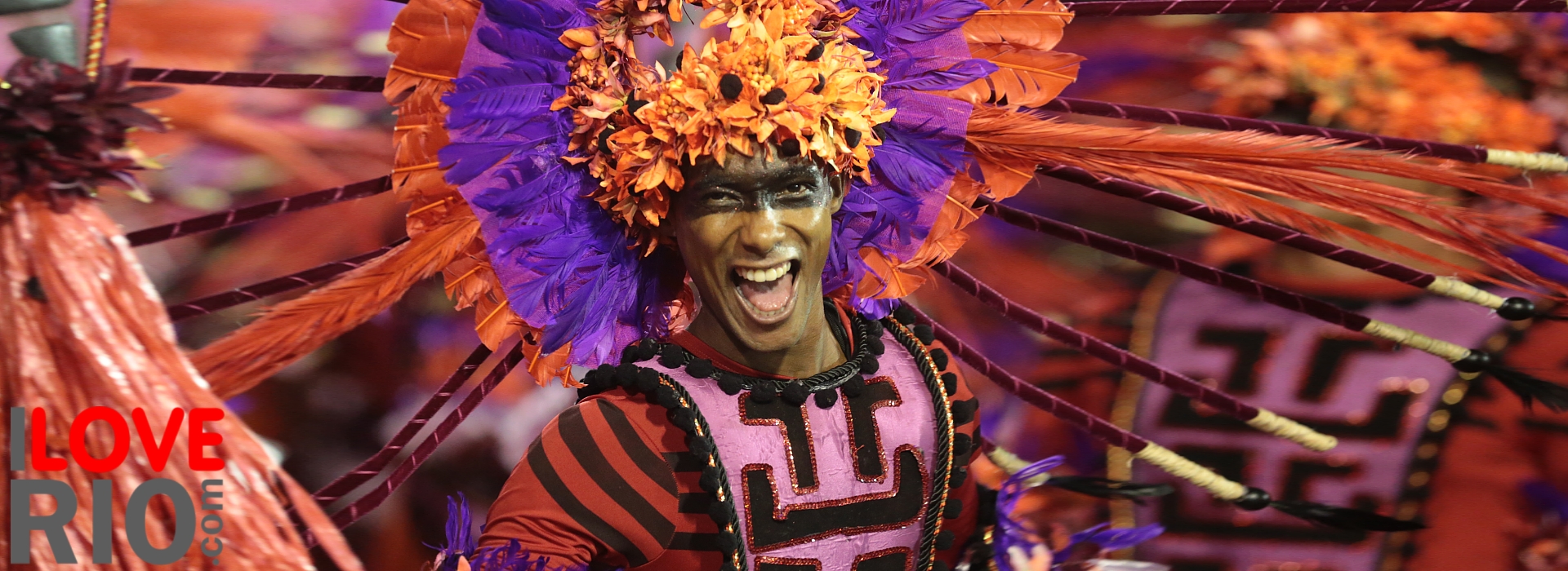 Человек-карнавал-танцор Рио де Жанейро